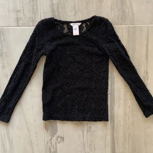 Lace long sleeve shirt